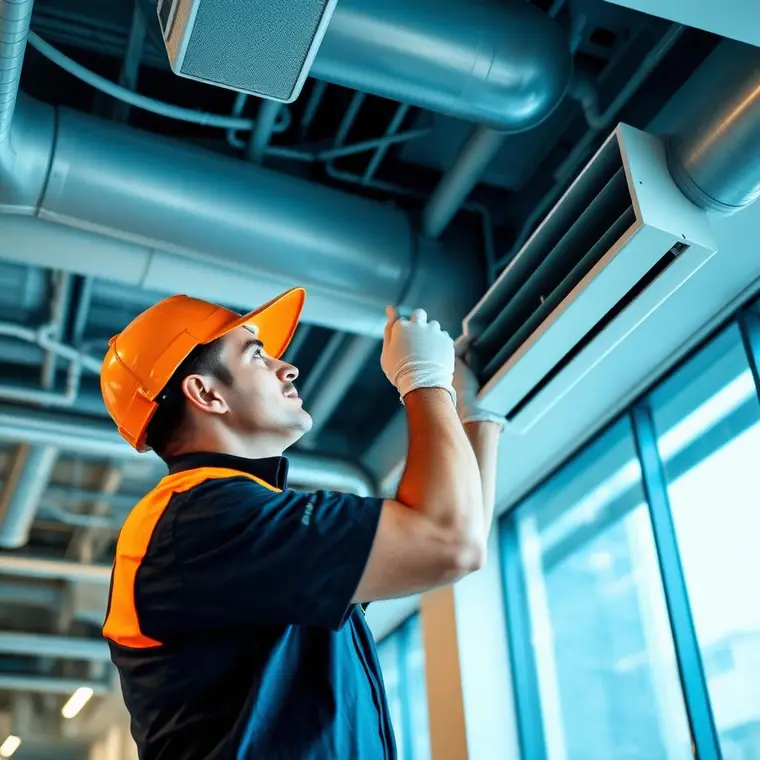 Onderhoud aan een ventilatiebox
