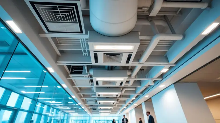 Ventilatie in een bedrijfspand